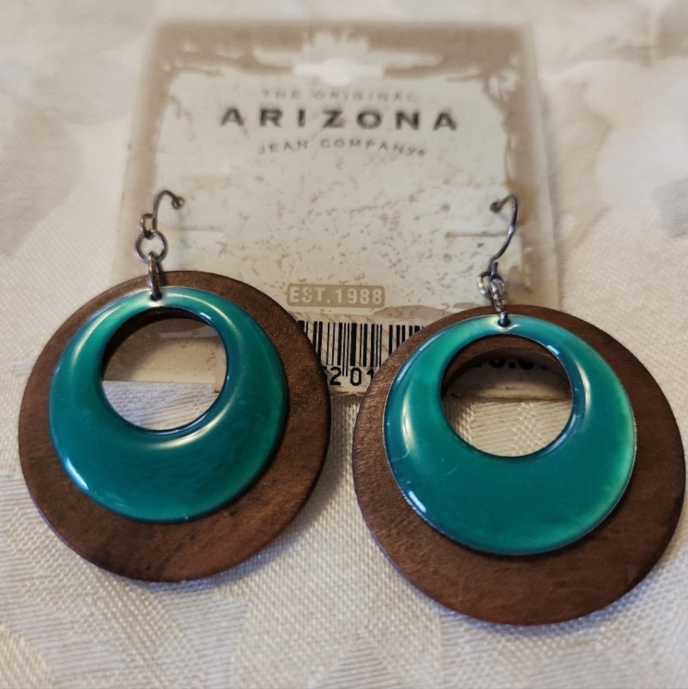 Wooden Circle Earrings